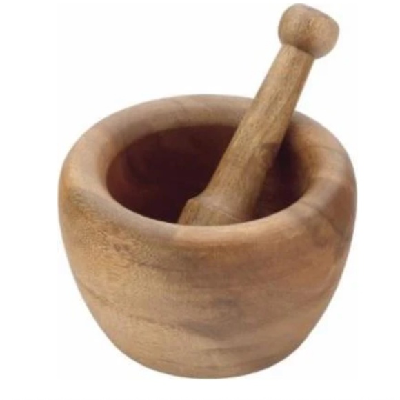 Brand new. Never Used. Great gift. Pacific Merchants Wood Mortar and Pestal - Picture 1 of 3